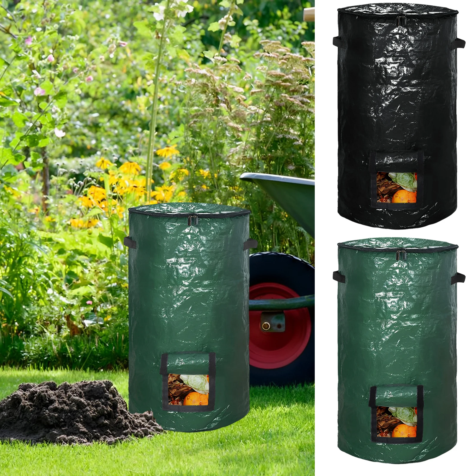 Garden Compost Bin Bag 34 Gallon Reusable Yard Waste Bags Collapsible Lawn Bags Heavy-Duty Composting Bags Waterproof Yard Waste
Garden Compost Bin Bag 34 Gallon Reusable Yard Waste Bags Collapsible Lawn Bags Heavy-Duty Composting Bags Waterproof Yard Waste