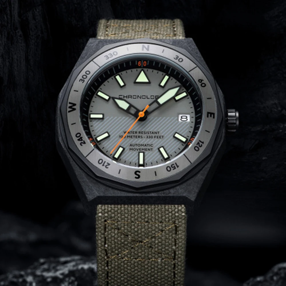 Carbon Fiber Watch Men Luxury Automatic Watch 43mm Sports Mechanical Wristwatches 100m Waterproof Luminous Clocks CHRONOLOGIR
Carbon Fiber Watch Men Luxury Automatic Watch 43mm Sports Mechanical Wristwatches 100m Waterproof Luminous Clocks CHRONOLOGIR