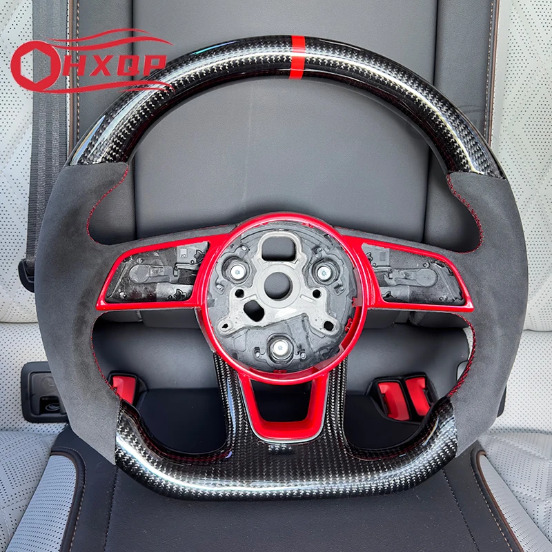 carbon fibreFully perforated leather steering wheel for Audi RS3 RS4 RS5 A3 A4 B9 A5 S3 S4 S52017 to 2021 
carbon fibreFully perforated leather steering wheel for Audi RS3 RS4 RS5 A3 A4 B9 A5 S3 S4 S52017 to 2021