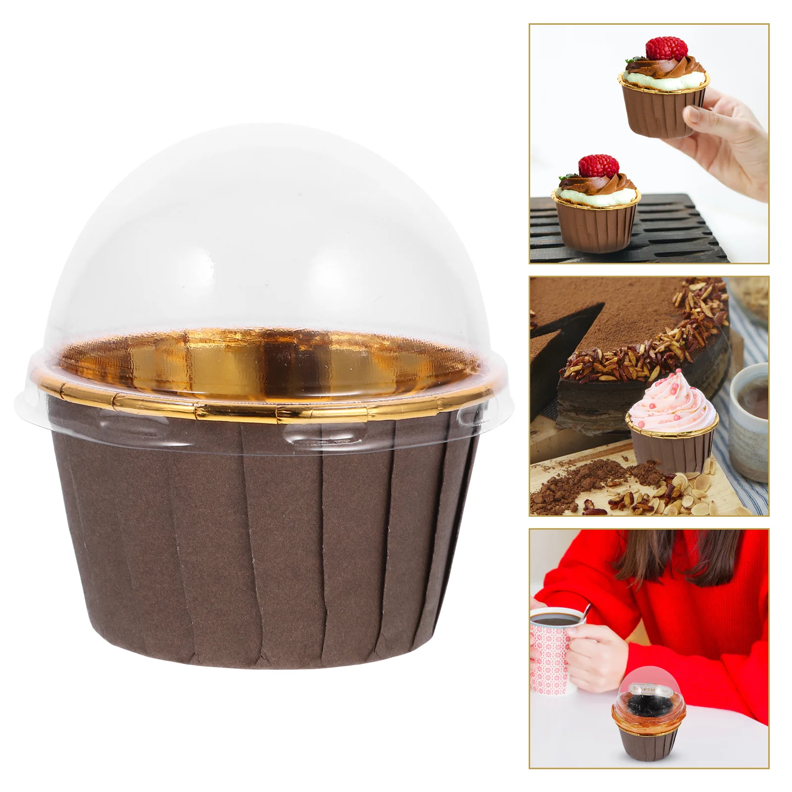 100 Pcs Roll Cup Dessert Cups Cake Holders Molds Thicken Paper Containers Crimping Baking
100 Pcs Roll Cup Dessert Cups Cake Holders Molds Thicken Paper Containers Crimping Baking