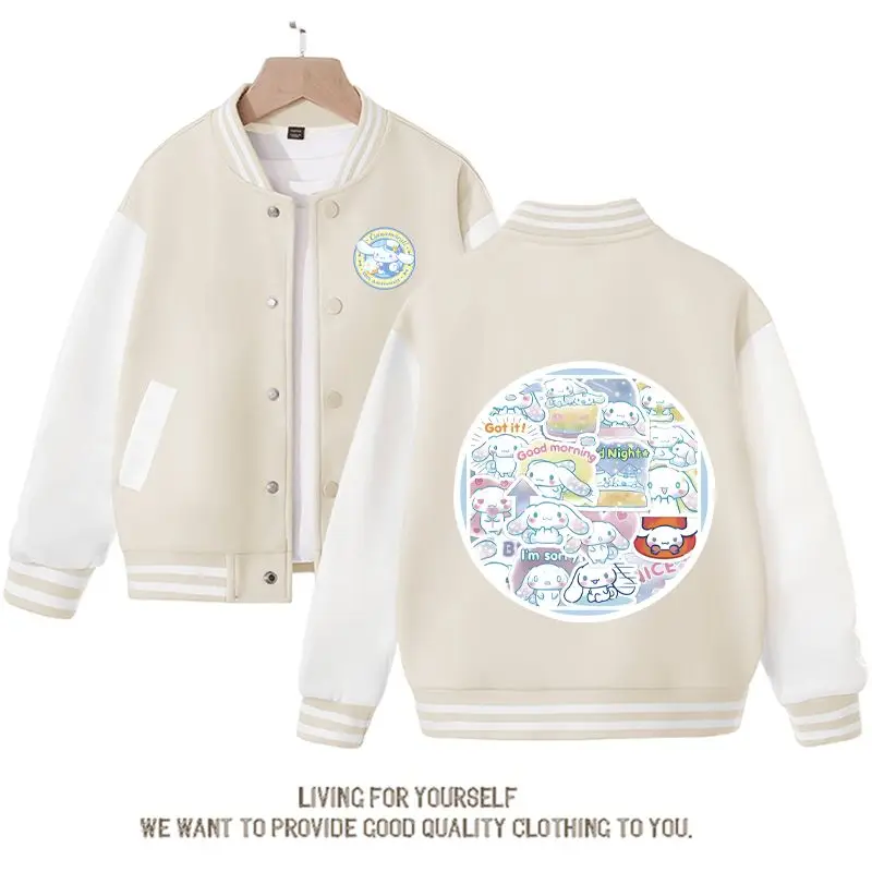 Sanrio Kdis хлопковая бейсбольная Униформа Cinnamoroll с мультяшным принтом, Повседневная Свободная бейсбольная униформа, милая демисезонная куртка, подарок для девочек
Sanrio Kdis хлопковая бейсбольная Униформа Cinnamoroll с мультяшным принтом, Повседневная Свободная бейсбольная униформа, милая демисезонная куртка, подарок для девочек