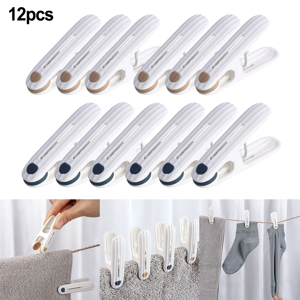 12pcs Cloth Clip Clotheslinger Clothespin Non Marking Clip Clothes Hanger Windproof Fixed Clothes Drying Fixings Reusable
12pcs Cloth Clip Clotheslinger Clothespin Non Marking Clip Clothes Hanger Windproof Fixed Clothes Drying Fixings Reusable