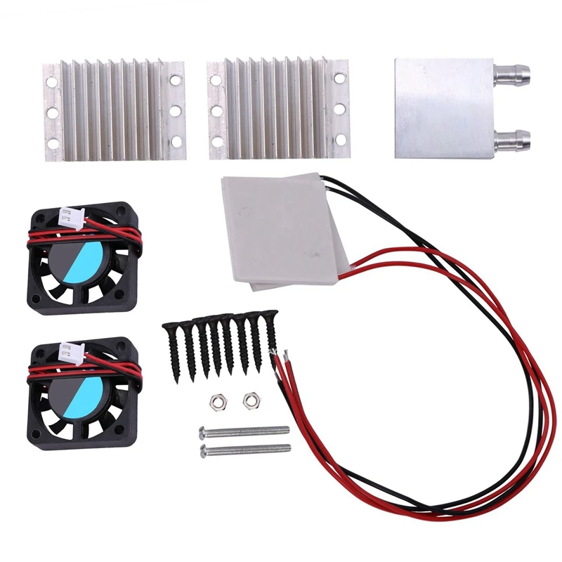 DIY Kits Thermoelectric Peltier Refrigeration Cooling System Water Cooling+ Fan+ 6Pcs TEC1-12706 Coolers
DIY Kits Thermoelectric Peltier Refrigeration Cooling System Water Cooling+ Fan+ 6Pcs TEC1-12706 Coolers