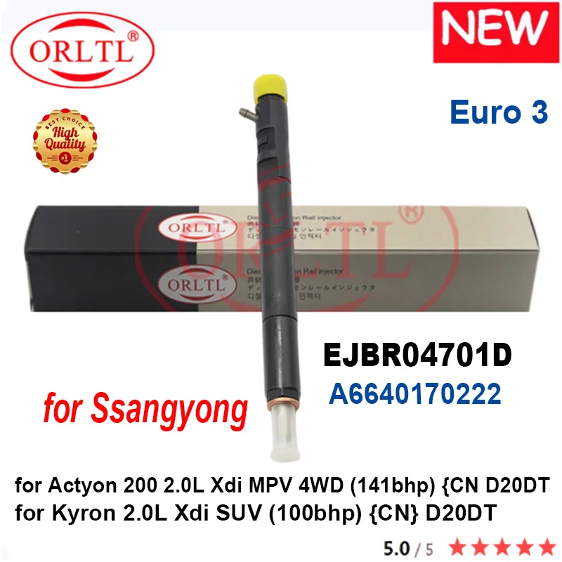 Инжектор 6640170222 EJBR04701D A6640170222 для Ssangyong KYRON NOZZLE L157PBD L157PRD VALVE 9308-621C, комплект для ремонта 7135-650 Euro3
Инжектор 6640170222 EJBR04701D A6640170222 для Ssangyong KYRON NOZZLE L157PBD L157PRD VALVE 9308-621C, комплект для ремонта 7135-650 Euro3