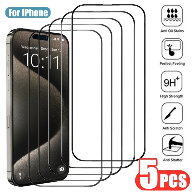 5Pcs Tempered Glass for iPhone 15 14 13 12 11 Pro Max Mini Screen Protector for iPhone 15 14 Plus XR X XS MAX Protective Glass
5Pcs Tempered Glass for iPhone 15 14 13 12 11 Pro Max Mini Screen Protector for iPhone 15 14 Plus XR X XS MAX Protective Glass