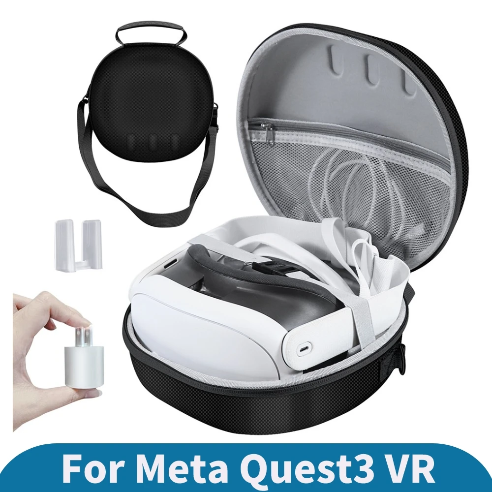 Защитный чехол для Meta Quest 3, аксессуары для очков виртуальной реальности, портативный защитный чехол, противоударный, устойчивый к царапинам, сумка с ремешком через плечо
Защитный чехол для Meta Quest 3, аксессуары для очков виртуальной реальности, портативный защитный чехол, противоударный, устойчивый к царапинам, сумка с ремешком через плечо