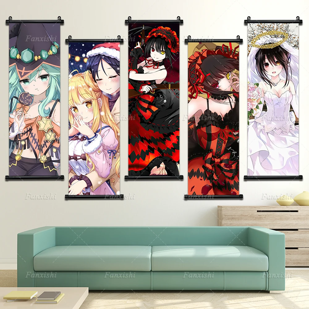 

Date A Live Lovely Girl Posters Home Decor Canvas Anime Character Hangings Decorative Paintings Wall Artwork Hd Print Pictures