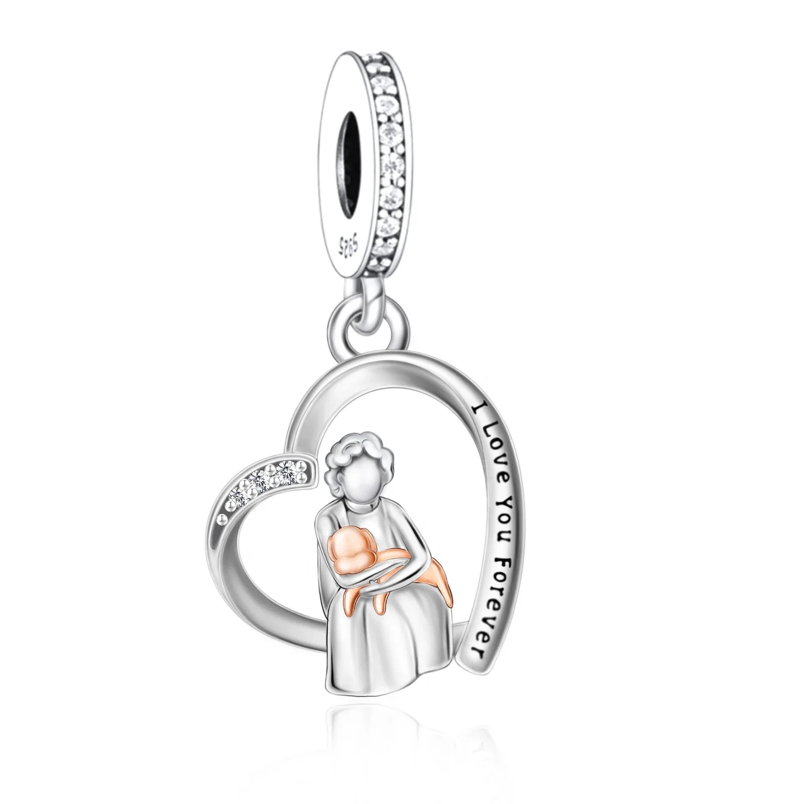 

Fit Original Pan Charm Bracelet 925 Sterling Silver Girl And Dog Best Friends Forever Bead For Making Women Memorial Berloque