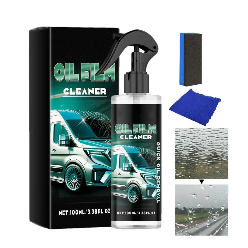 

Car Window Cleaner Spray 100ml Auto Glass Cleaning Agent Car Cleaning Supplies Auto Glass Cleaning Agent For Convertible Car SUV