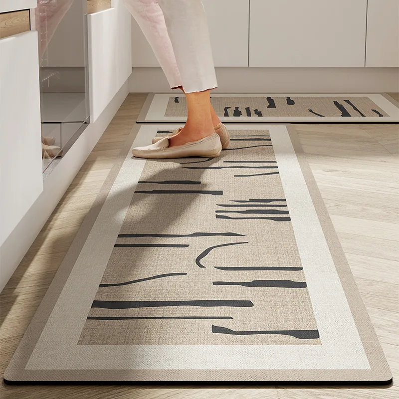 

Long Kitchen Floor Mat Area Rugs for Living Room Balcony Hallway Water Absorption Anti-Slip Bathroom Carpet Doormat Home Decor