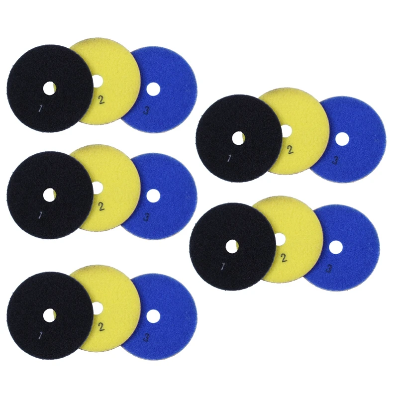 Big Deal 15 Pieces 100Mm Diamond Flexible Wet & Dry Polishing Pads 3 Step Floor Polish For Stone Marble Tile
Big Deal 15 Pieces 100Mm Diamond Flexible Wet & Dry Polishing Pads 3 Step Floor Polish For Stone Marble Tile
