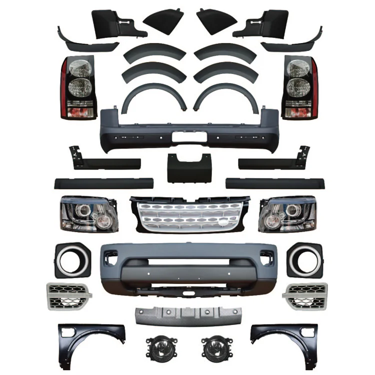 Upgrade Kit Facelift Conversion Bumper Bodykit Auto Parts For Land Rover Discovery 3 2005-2009 to 2014 LR4 Car Accessories
Upgrade Kit Facelift Conversion Bumper Bodykit Auto Parts For Land Rover Discovery 3 2005-2009 to 2014 LR4 Car Accessories