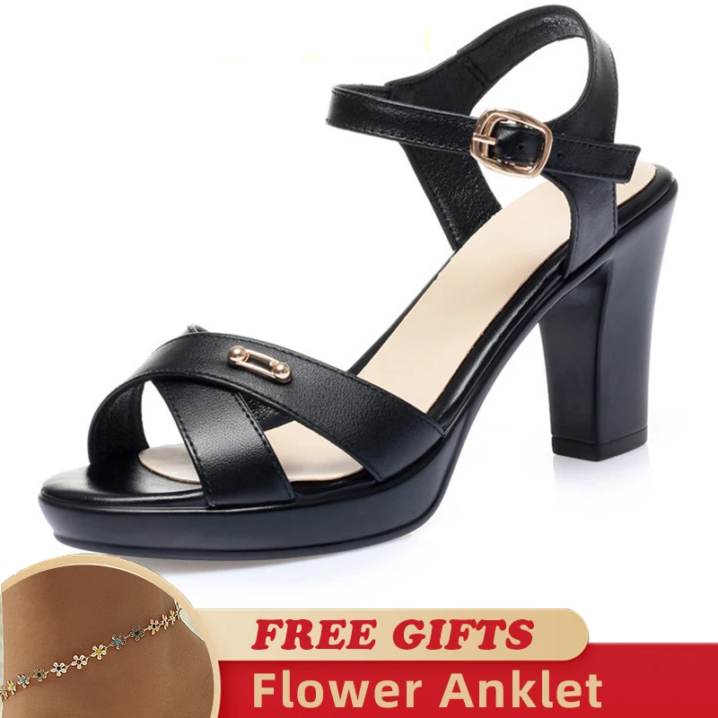 Solid Color Woman's Sandals High Heel 2023 New Genuine Leather Women Summer Shoes Small Size Fashion Open Toe Women's Sandals
Solid Color Woman's Sandals High Heel 2023 New Genuine Leather Women Summer Shoes Small Size Fashion Open Toe Women's Sandals