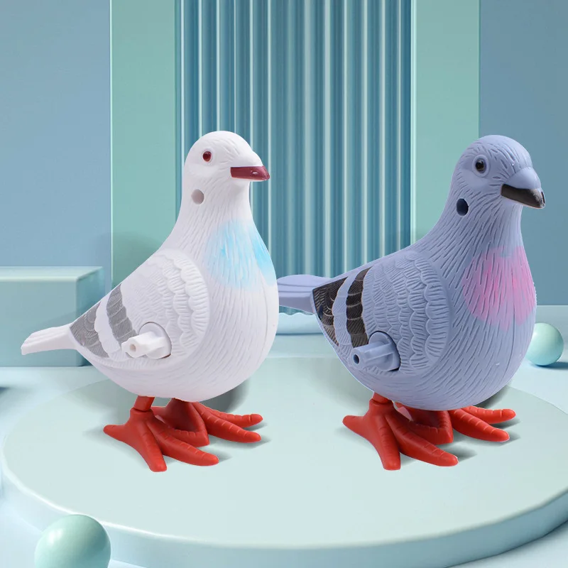 

New Kids Clockwork Toy Jumping Pigeon Simulation Animal Cute Winding Will Jump Baby Toys 2-4 Years Old Gift