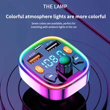 Car Bluetooth FM Transmitter Bluetooth5.0 Car Radio Audio Adapter with 3 Fast Charging Ports MP3 Player Car FM Modulator Adapter Car Bluetooth FM Transmitter Bluetooth5.0 Car Radio Audio Adapter with 3 Fast Charging Ports MP3 Player Car FM Modulator Adapter