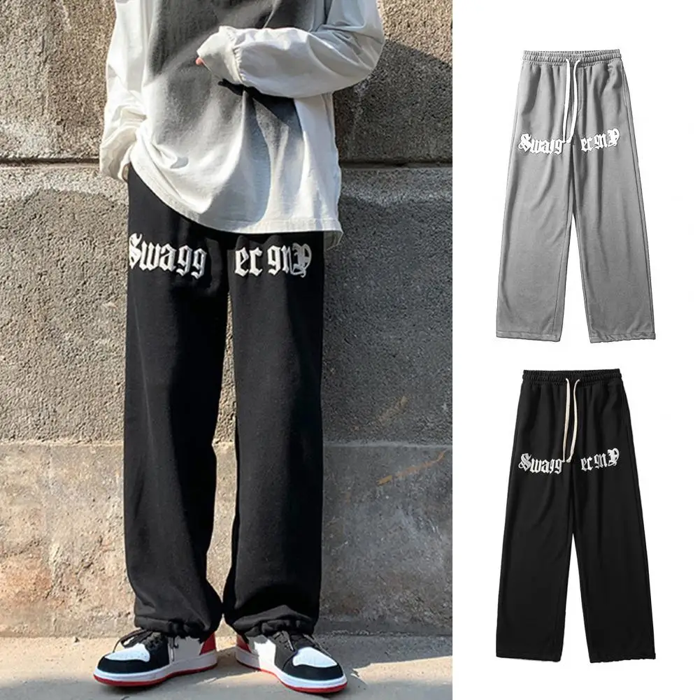 Male Sweatpants Mid-Rise Drawstring Pockets Sport Pants Straight Wide Leg Ankle-Length Letter Print Casual Trousers Streetwear
Male Sweatpants Mid-Rise Drawstring Pockets Sport Pants Straight Wide Leg Ankle-Length Letter Print Casual Trousers Streetwear