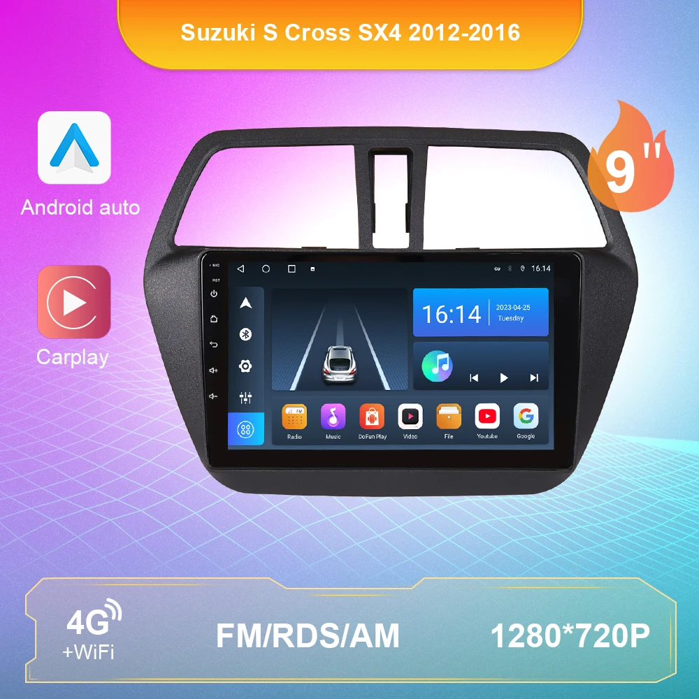 Android 10 Radio For Suzuki S Cross SX4 2012-2016 Car Multimedia 2Din Android Auto DSP Carplay WIFI 4G Navigation GPS Autoradio
Android 10 Radio For Suzuki S Cross SX4 2012-2016 Car Multimedia 2Din Android Auto DSP Carplay WIFI 4G Navigation GPS Autoradio
