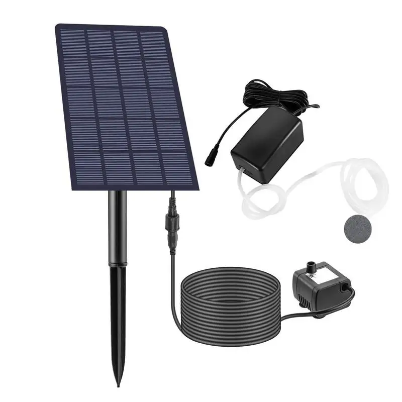 

Solar Aerator Air Pump Aquarium Fish Tank Air Pump Pool Aerator Outdoor Low Noise Solar Powered Water Circulation Pump For Small