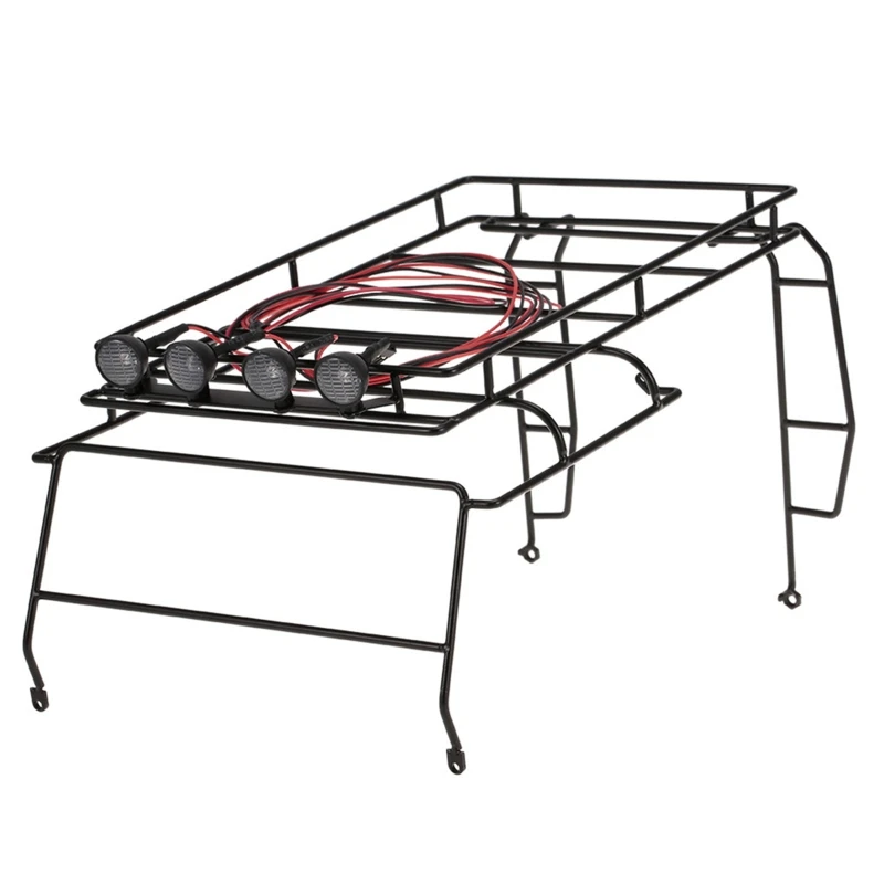 Durable High-quality Car Roof Rack with 4 Round LED Light for Rc Crawler Dropship 
Durable High-quality Car Roof Rack with 4 Round LED Light for Rc Crawler Dropship