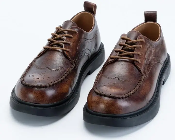 England Style Handmade Retro Casual shoes for men Round toe short Shoes Lace up Business Shoes
England Style Handmade Retro Casual shoes for men Round toe short Shoes Lace up Business Shoes