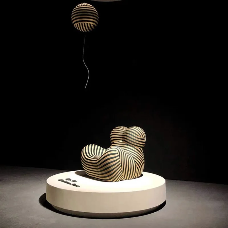 Single Sofa Chair Creative Designer Embroidery Ball Lazy Leisure Ins Chair Recliner Single Sofa Chair Creative Designer Embroidery Ball Lazy Leisure Ins Chair Recliner