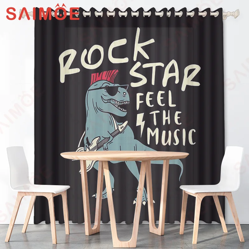 Music Decor Dinosaurs Playing Guitar Polyester Washable Waterproof Fabric Shower Curtain for Bathroom Living Room kitchen Decor 
Music Decor Dinosaurs Playing Guitar Polyester Washable Waterproof Fabric Shower Curtain for Bathroom Living Room kitchen Decor