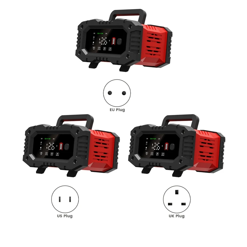 12V24V Fully Automatic Smart Charger 20A High Power Portable Car Motorcycle Battery Charger For Battery Charging
12V24V Fully Automatic Smart Charger 20A High Power Portable Car Motorcycle Battery Charger For Battery Charging