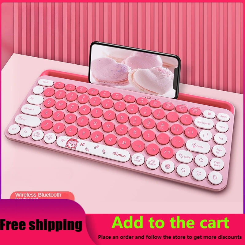 

Hubatu New Original FB011 Wireless Bluetooth Keyboard Ergonomic Laptop Tablet Suitable for Silent Office Keyboard