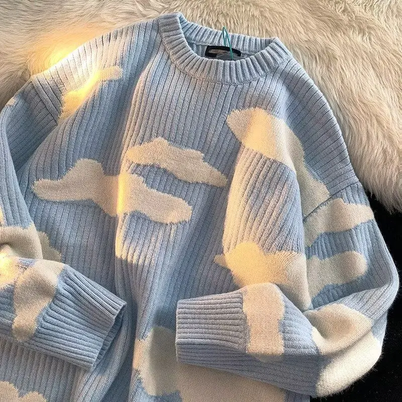 Hdspq Cute Cloud Decor Knitted Sweaters Women 2023 Autumn Korean Round Neck Sweater Woman Loose Long Sleeve Jumper Pullover
Hdspq Cute Cloud Decor Knitted Sweaters Women 2023 Autumn Korean Round Neck Sweater Woman Loose Long Sleeve Jumper Pullover