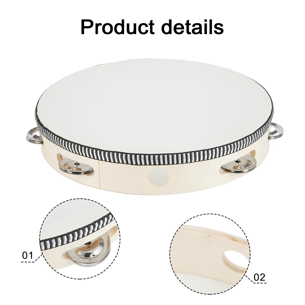 1PC Instrument Tambourine For Dance Concerts 4/6/8/10 Inch Original Wood Color Premium Wood Polyester Drumming Toy Tambourine
1PC Instrument Tambourine For Dance Concerts 4/6/8/10 Inch Original Wood Color Premium Wood Polyester Drumming Toy Tambourine