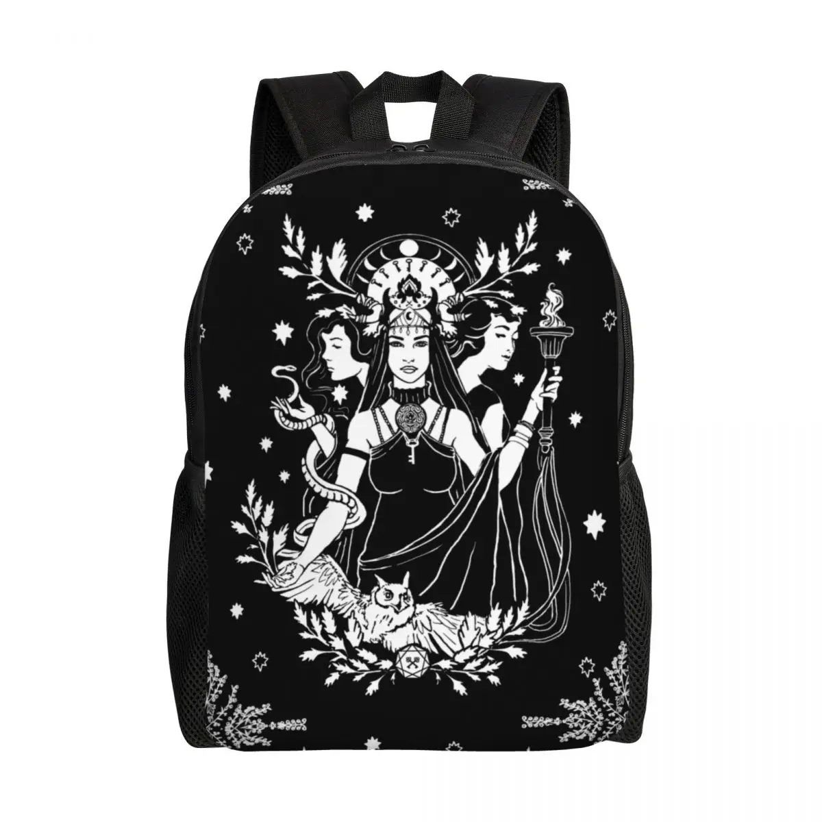 Hekate Triple Goddess Backpack for Men Women Waterproof School College Goth Occult Halloween Witch Bag Printing Bookbag
Hekate Triple Goddess Backpack for Men Women Waterproof School College Goth Occult Halloween Witch Bag Printing Bookbag