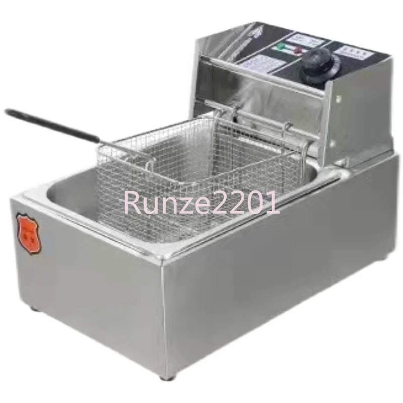 110V Commercial Single-Cylinder Electric Fryer Multi-Functional Deep Frying Pan Fried Popcorn Chicken French Fries Machine
110V Commercial Single-Cylinder Electric Fryer Multi-Functional Deep Frying Pan Fried Popcorn Chicken French Fries Machine