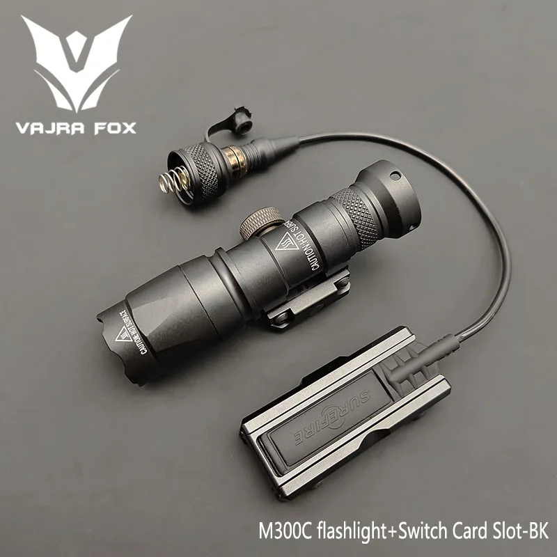 Airsoft Tactical M600C M300C Constant Flashlight Scout Light+20MM Pocket Panel Slot+Remote Switch+SF Plug TAIL+Cable Clip 2PCS
Airsoft Tactical M600C M300C Constant Flashlight Scout Light+20MM Pocket Panel Slot+Remote Switch+SF Plug TAIL+Cable Clip 2PCS