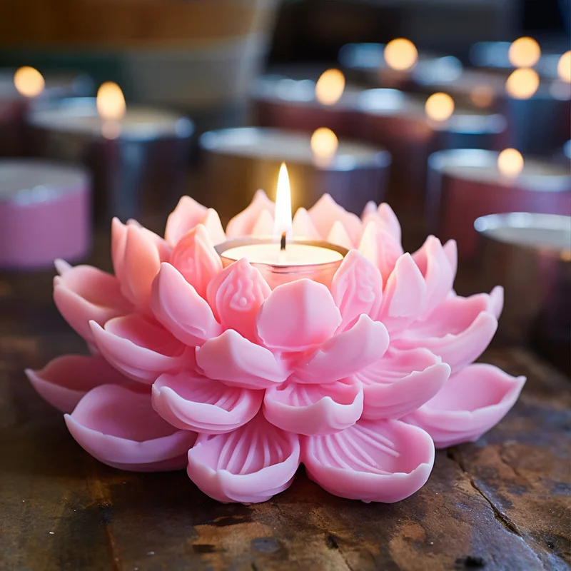 DIY Lotus Candle Silicone Mold Lotus Cake Candy Silicone Mould New Lotus Table Candle Molds Home Decoration Gift
DIY Lotus Candle Silicone Mold Lotus Cake Candy Silicone Mould New Lotus Table Candle Molds Home Decoration Gift