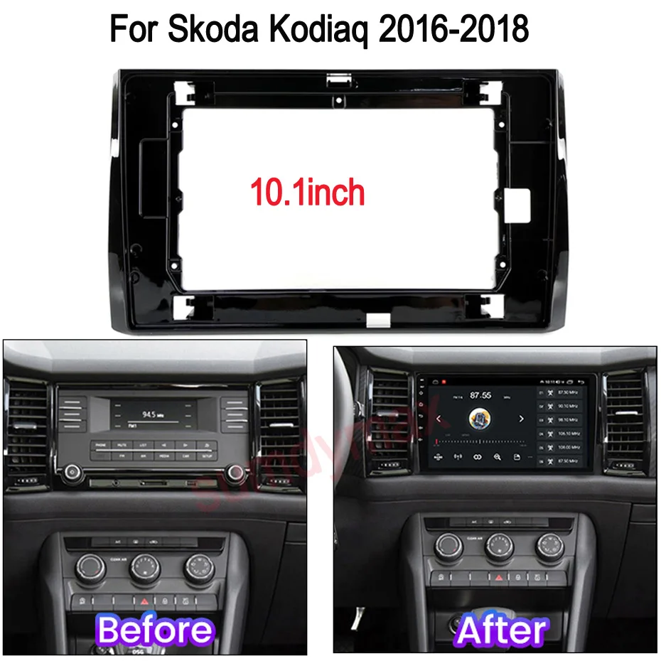 Автомобильный радиоприемник 10,1 дюйма 2Din для Skoda Kodiaq 2016-2018, стереопанель для монтажа, двойная панель DVD, рамка
Автомобильный радиоприемник 10,1 дюйма 2Din для Skoda Kodiaq 2016-2018, стереопанель для монтажа, двойная панель DVD, рамка