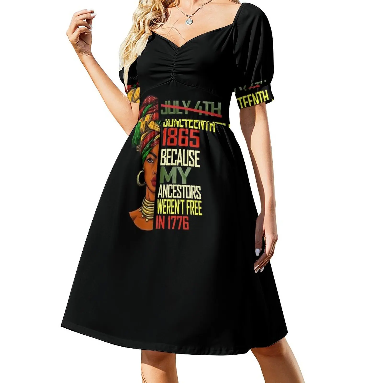 July 4th Juneteenth 1865 Because My Ancestors Weren't Free in 1776 Sleeveless Dress party dresses woman
July 4th Juneteenth 1865 Because My Ancestors Weren't Free in 1776 Sleeveless Dress party dresses woman