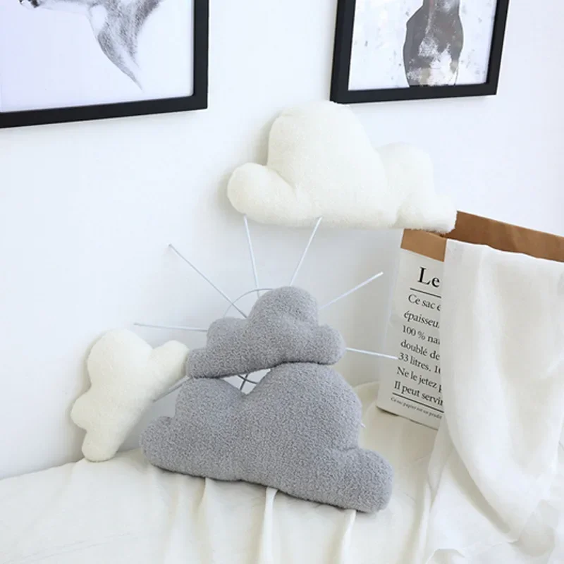 

1pcs New Soft Velvet Cloud Outdoor Pillow Soft Car Plush Nap Pillow Sofa Cushion Baby Hug Doll Stuffed Plush Toys