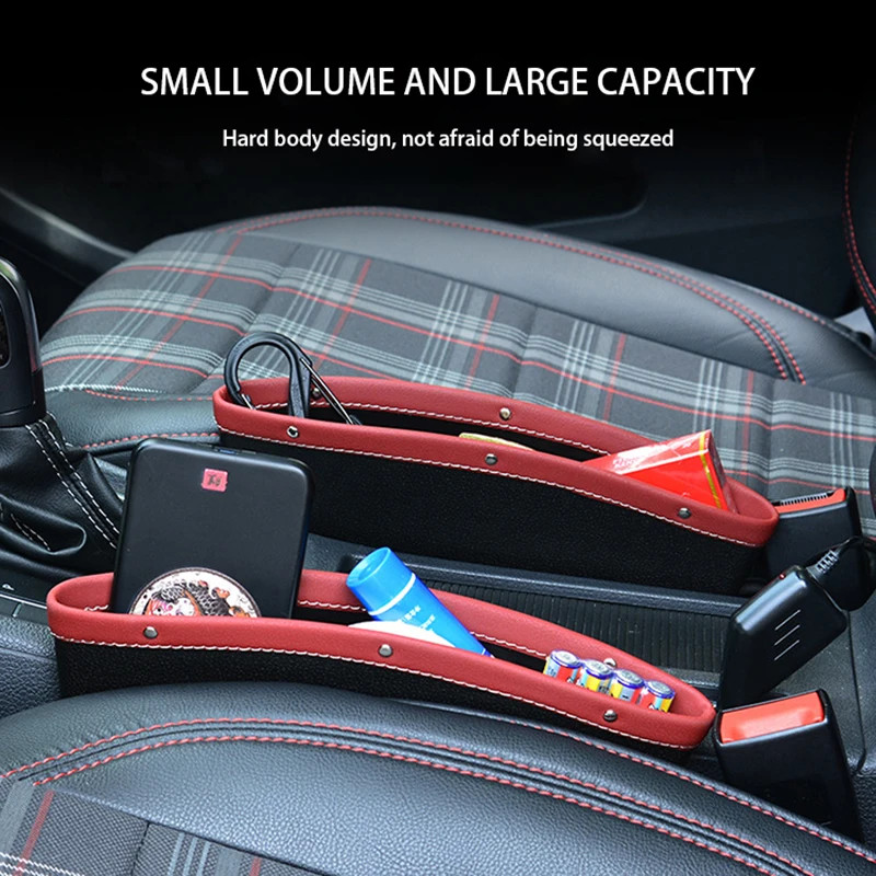 

Car Seat Slit Gap Organizer Storage Pocket Multifunction Driver Seat Catcher Cup key phone Holder Car bag PU Leather
