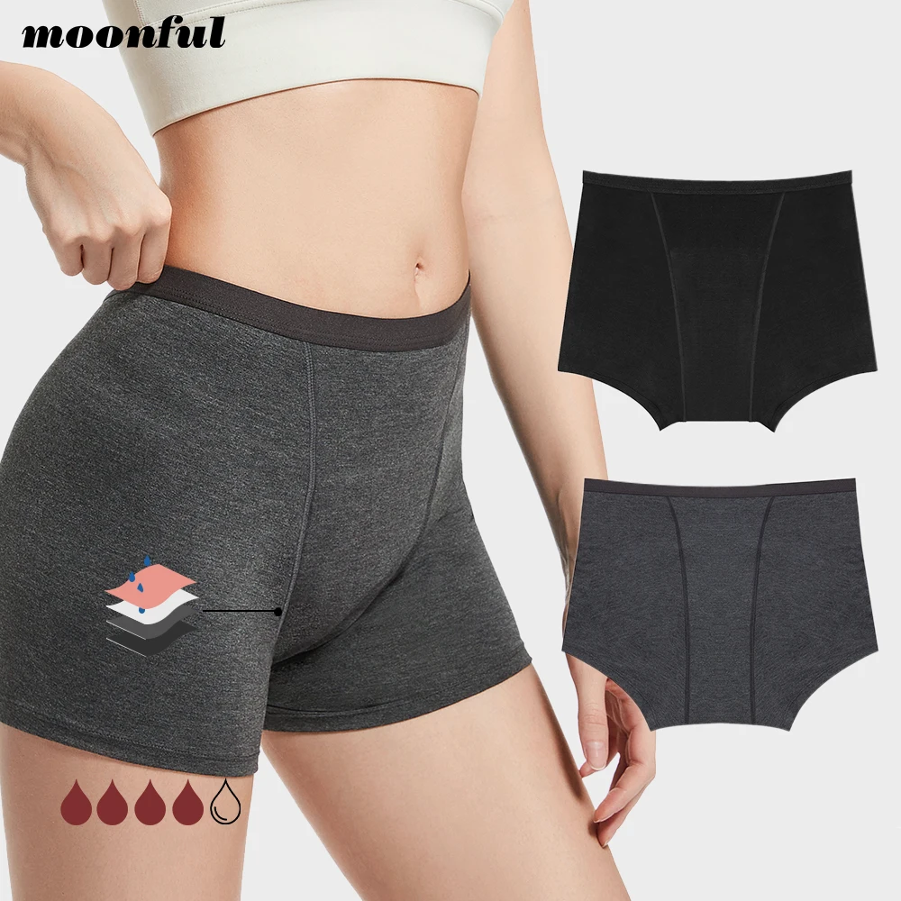 

Menstrual Panties Woman Very Abundant Flow Menstrual Boxer Shorts High Waist Period Panties Cotton Menstruation Underwear Cycle