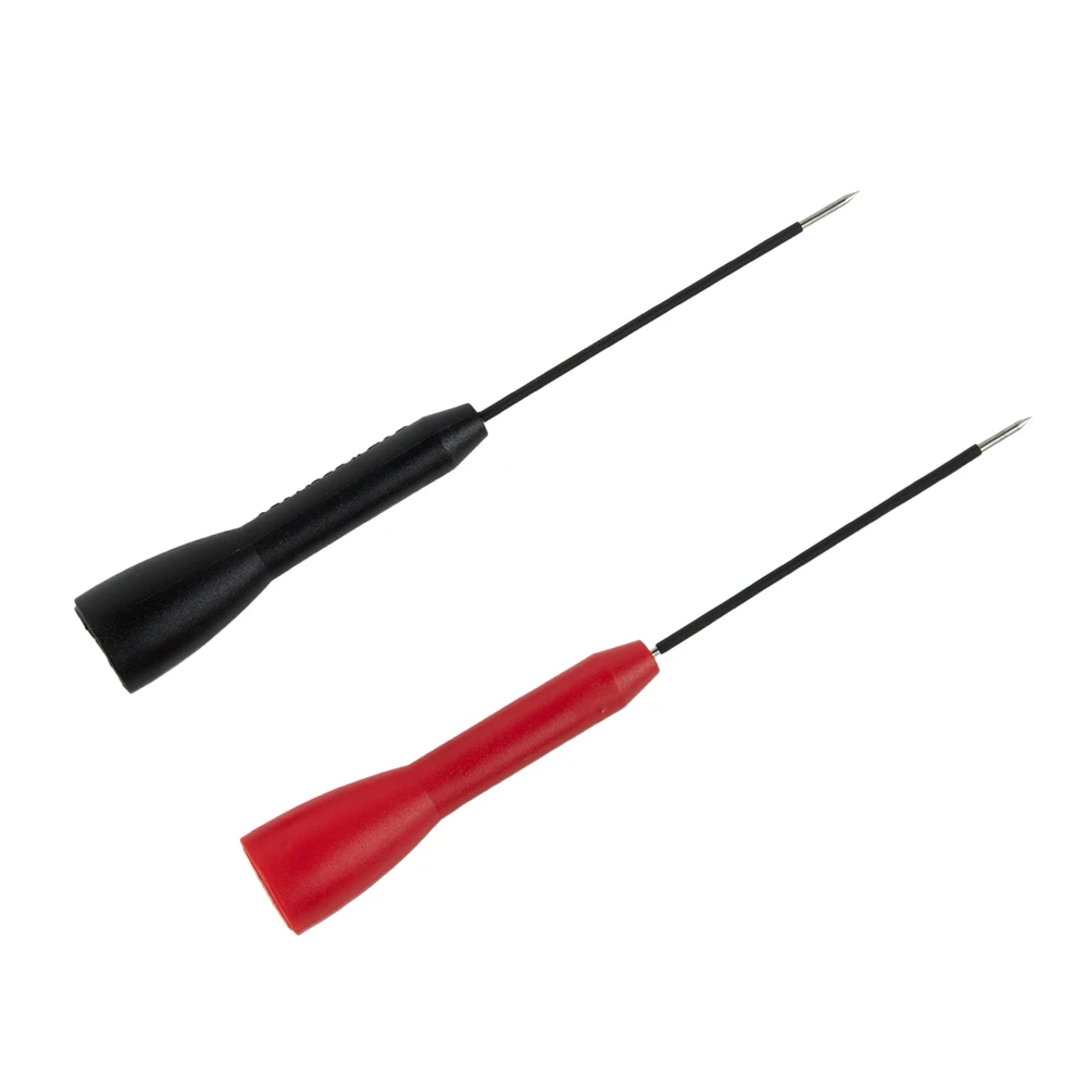 

2pcs Multimeter Test Lead Extention Piercing Needle Tip Probe 600V 10A Red/Black Insulation Pins Probes Measuring Tool Parts