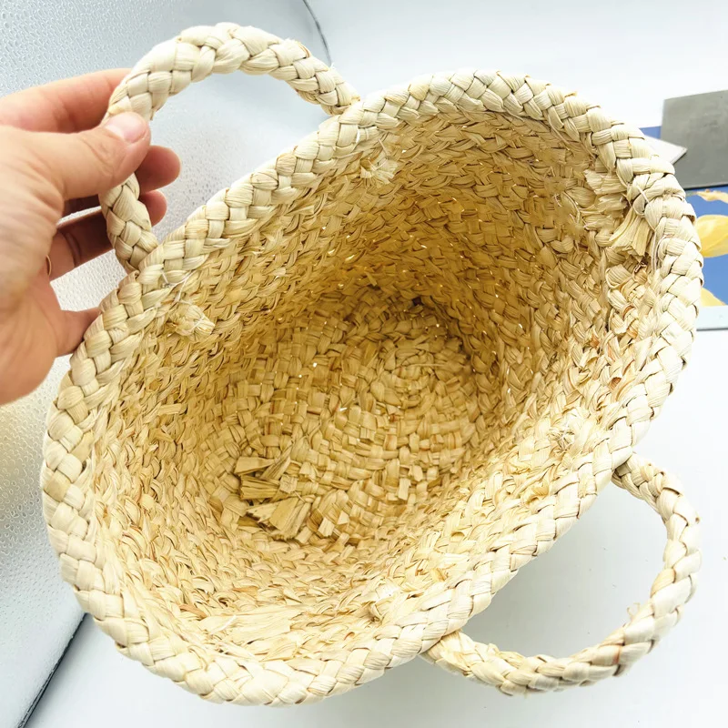 Summer Mini Woven Beach Tote - Handcrafted Straw Bag 4 S08356a6cd8d44c6db11a7465fa7e3557C