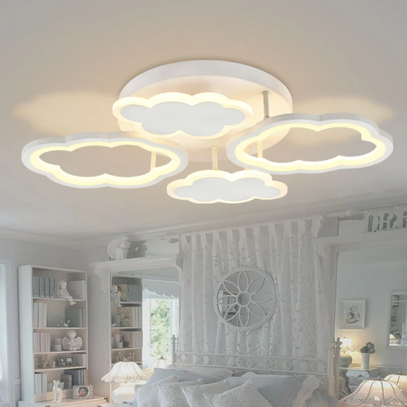 

Современные потолочные люстры, мультяшный креативный светильник в виде облака для спальни, гостиной, кабинета, украшение для интерьера