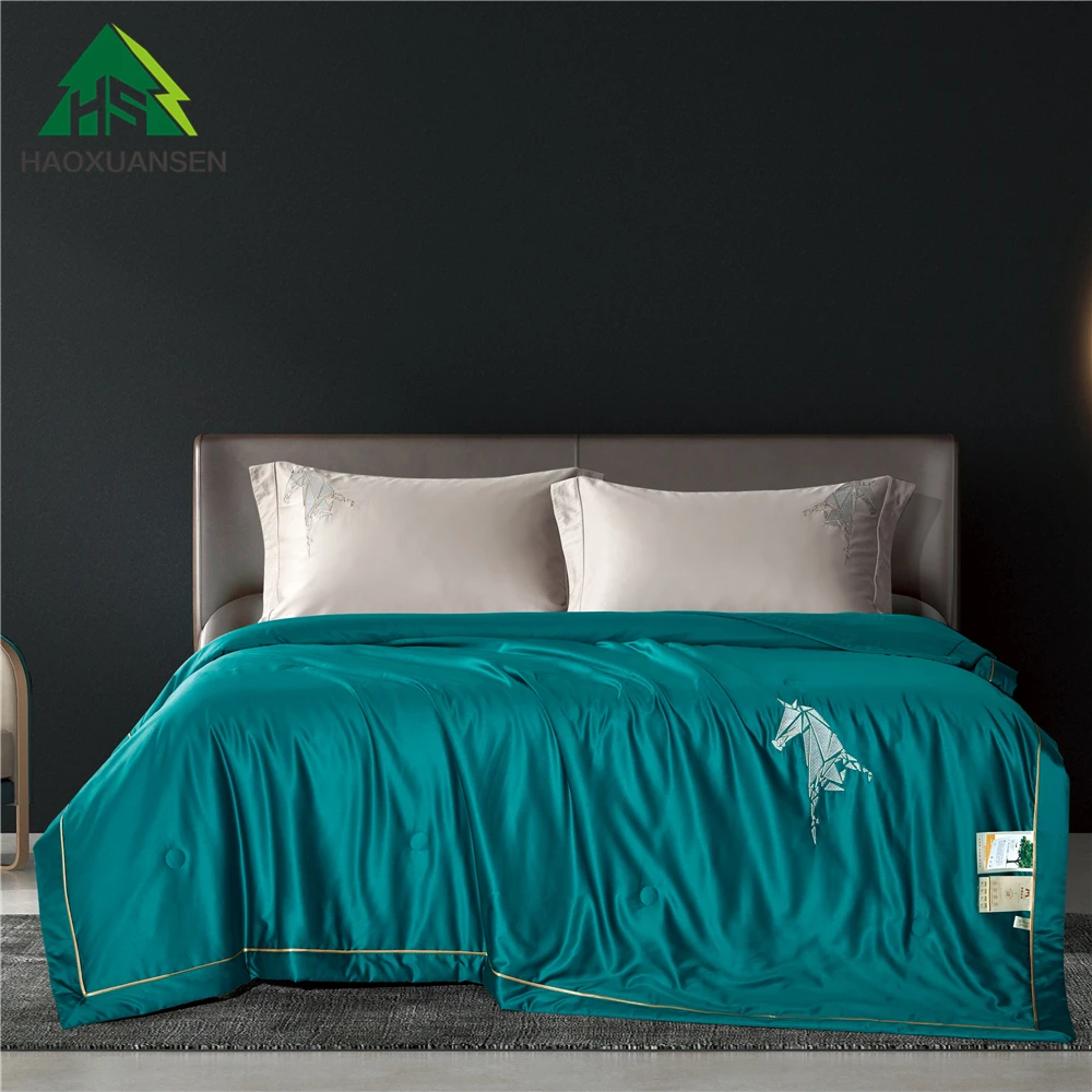 Eucalyptus Lyocell Thin Quilt Summer Air Condition Comforter Silky Soft Lightweight Bedding Green/Lilac Running Horses Design
Eucalyptus Lyocell Thin Quilt Summer Air Condition Comforter Silky Soft Lightweight Bedding Green/Lilac Running Horses Design