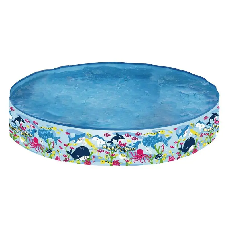 

Kiddie Pool Non-inflatable Portable Play Pool Above Ground Swimming Play Pool Children's Hard Pool Indoor Outdoor Bathing Tub In