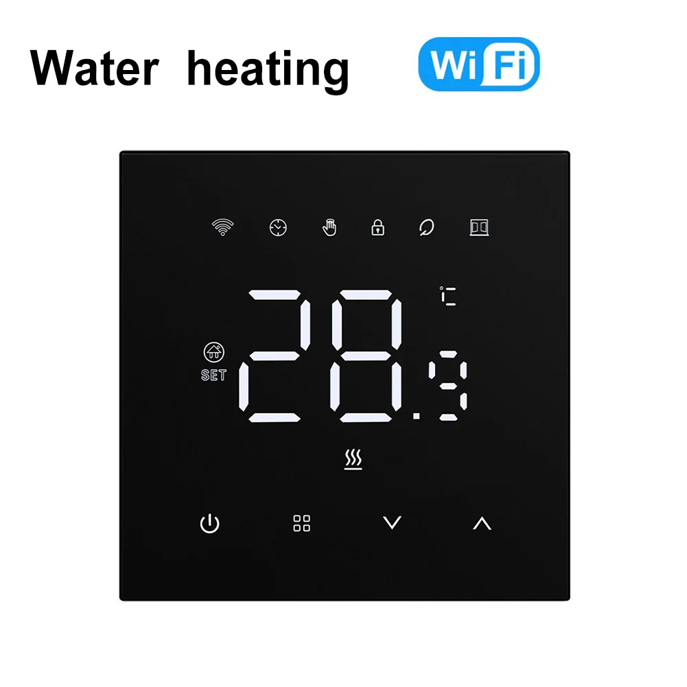 For Tuya WiFi Heating Thermostat 220V Smart Electric Floor Heating Water Boiler Temperature Controller LCD Display Touch Screen
For Tuya WiFi Heating Thermostat 220V Smart Electric Floor Heating Water Boiler Temperature Controller LCD Display Touch Screen
