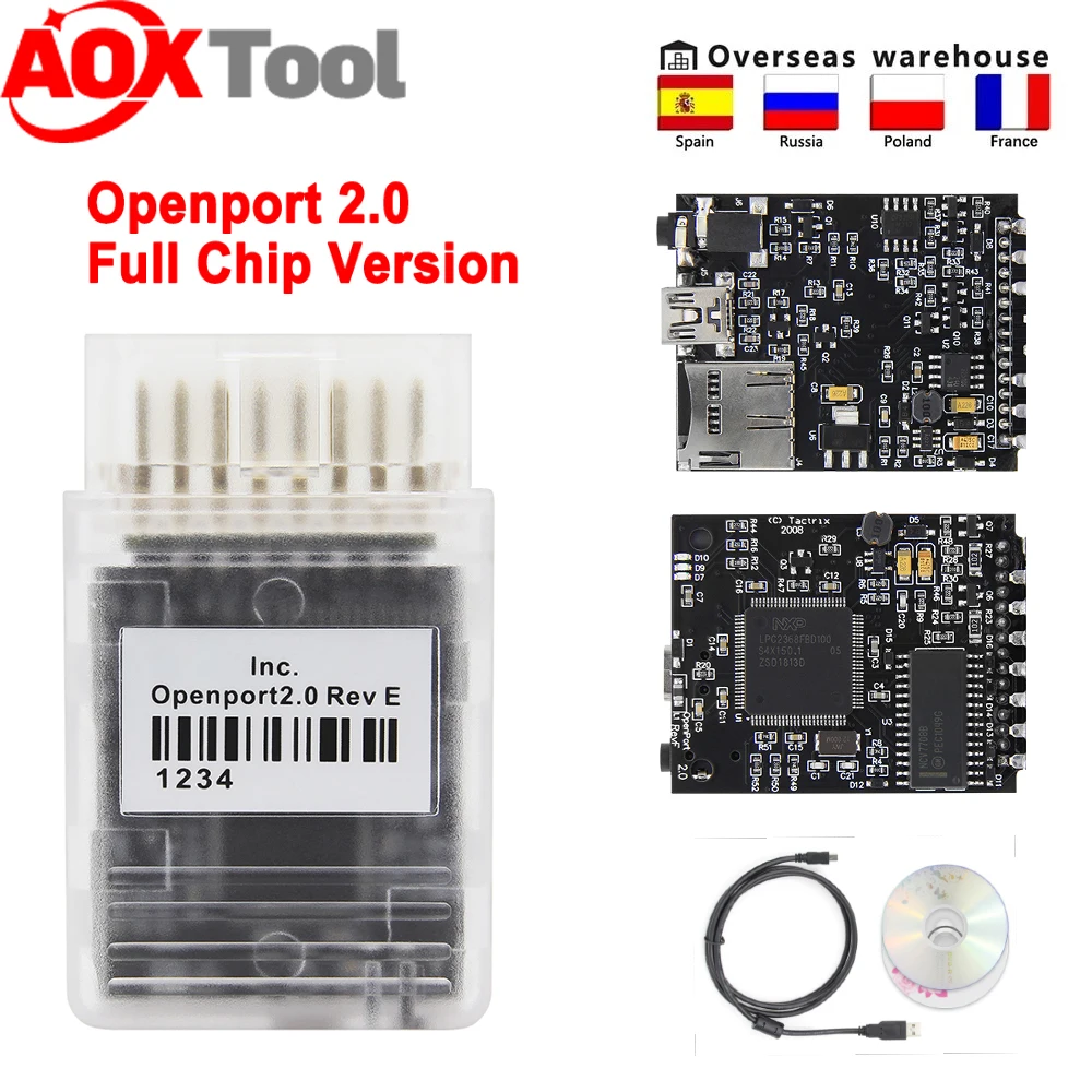 

New Tactrix Openport 2.0 ECUFLASH OBD2 Full Chip Tuning Tool J2534 Open Port ECU FLASH Scanner Car Diagnostic For Mercedes-Benz