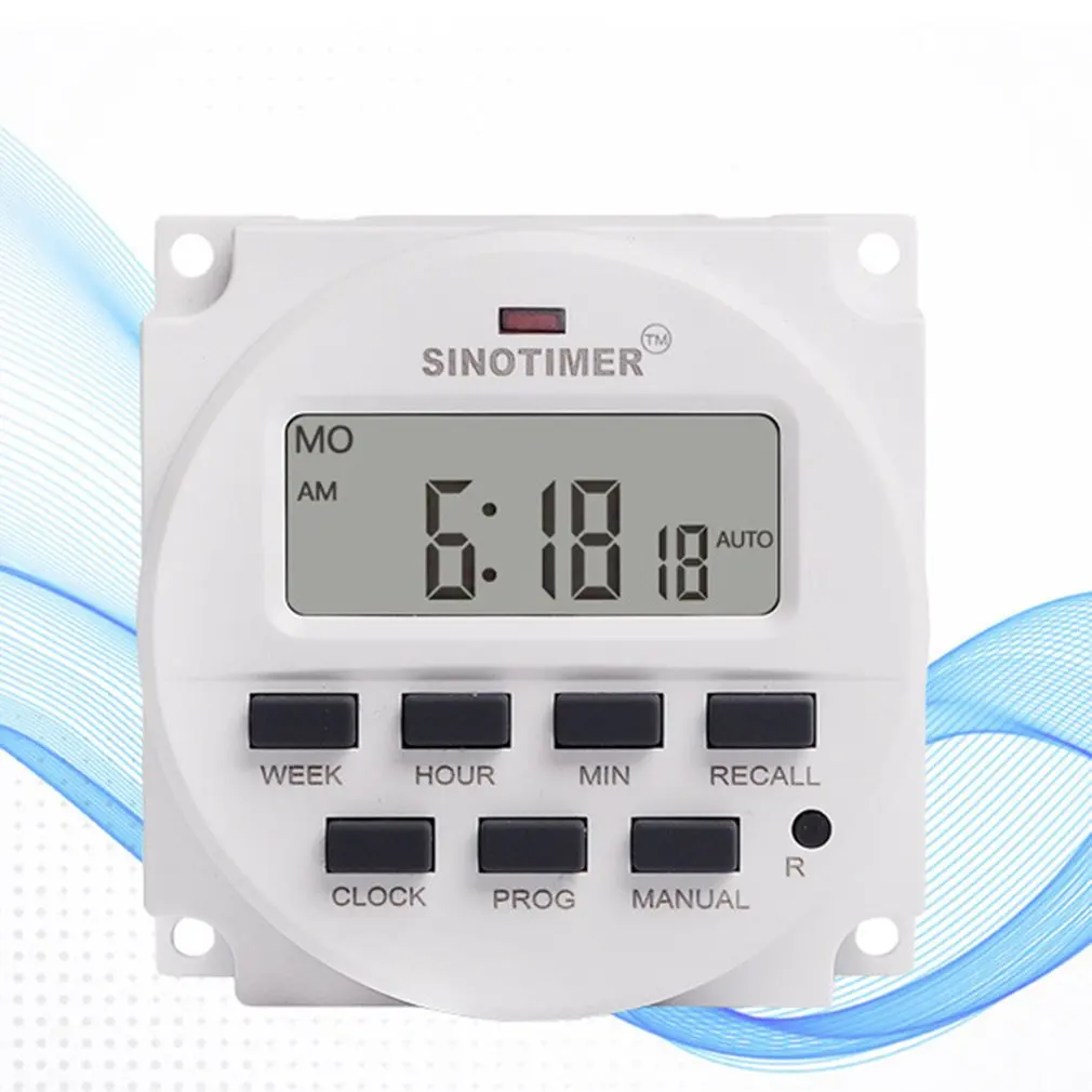 TM618H-2 Programmable Digital Display LCD Time Control Switch Timer For Advertising Light Box Broadcasting Equipment
TM618H-2 Programmable Digital Display LCD Time Control Switch Timer For Advertising Light Box Broadcasting Equipment