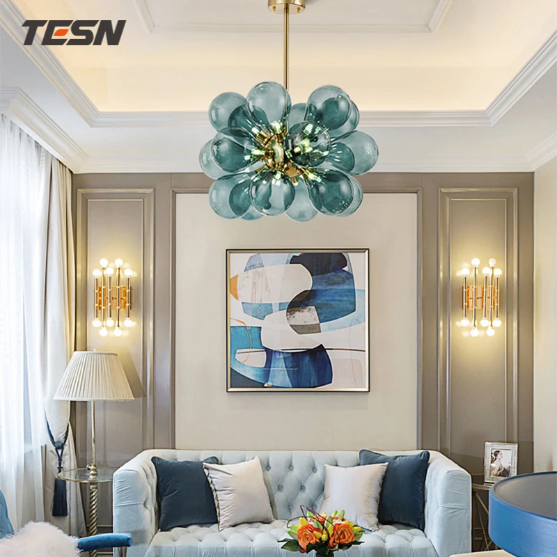 Modern minimalist Nordic restaurant glass ball art lamp creative children's bedroom living room chandelier
Modern minimalist Nordic restaurant glass ball art lamp creative children's bedroom living room chandelier
