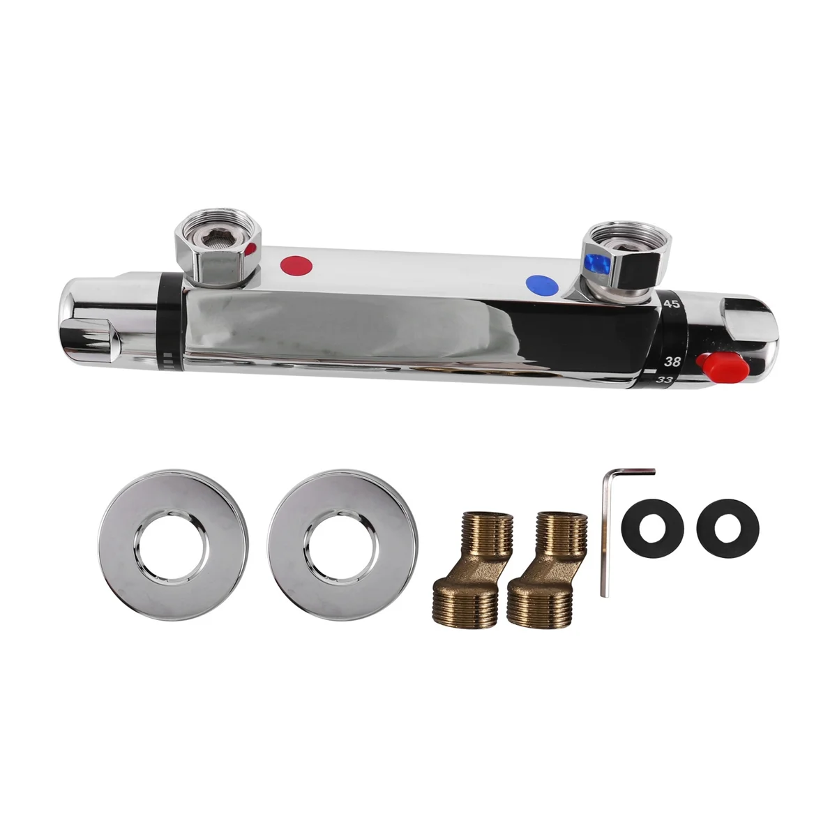 Thermostatic Shower Mixer Modern Thermostatic Bar Shower Mixer Valve Anti Scald Tap, Hot Cold Water Mixer Constant Temperature
Thermostatic Shower Mixer Modern Thermostatic Bar Shower Mixer Valve Anti Scald Tap, Hot Cold Water Mixer Constant Temperature
