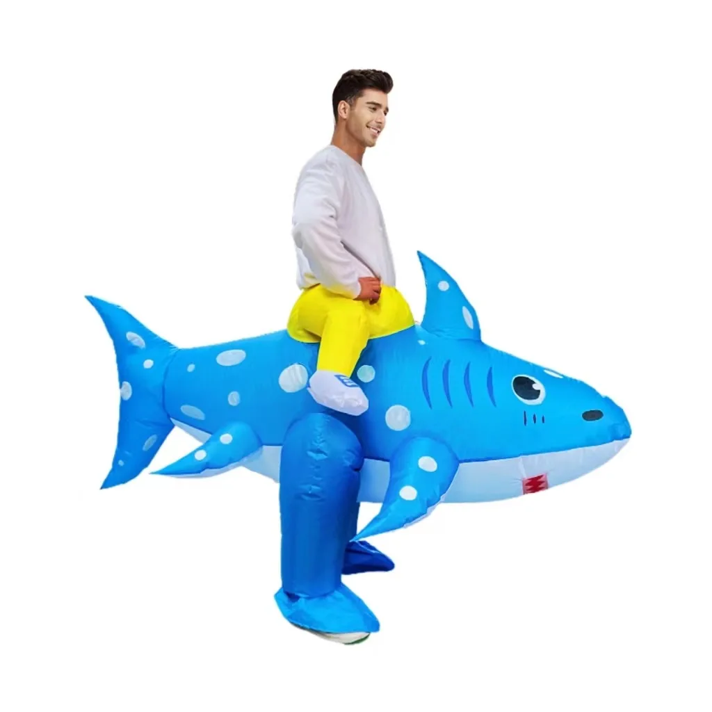 

Shark Cosplay Costume Inflatable Suit Men Women Carnival Festival Party Outfit 2024 Blow Up Clothes Zoo Mascot Clothes Jumpsuit